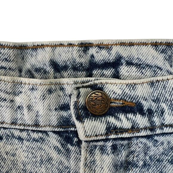 Vintage 1980s Expressions 14/16 Blue Acid Stone Wash High Rise Mom Jeans USA - Picture 3 of 16